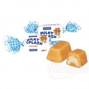 Toffe met crèmevulling "Milky Splash" per 100gr