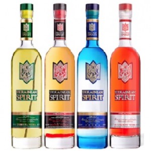 Vodka "Ukrainian spirit cranberry" 38% vol 0.7l